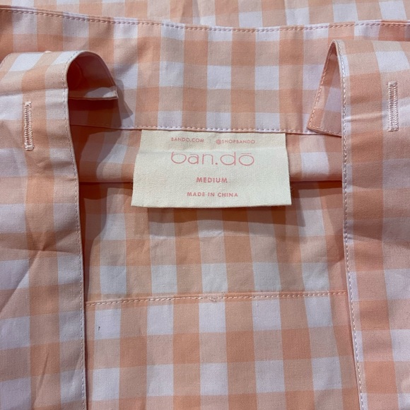 Ban.do peach gingham crop top! - Picture 3 of 6